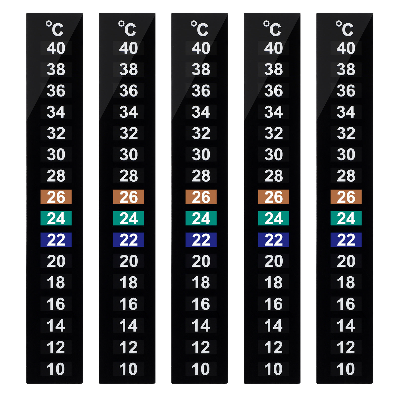 Temperature Strip Thermometer - 10Pcs Liquid Crystal Temperature Strip Traditional