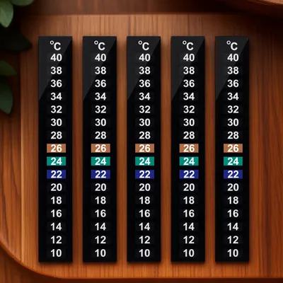 10Pcs Liquid Crystal Thermomet - Temperature Strip Thermometer ulasan dan harga