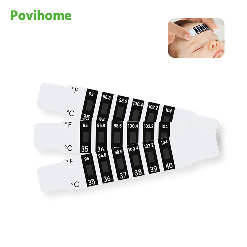 5pcs Child Forehead Temperatur - Temperature Strip Thermometer ulasan dan harga