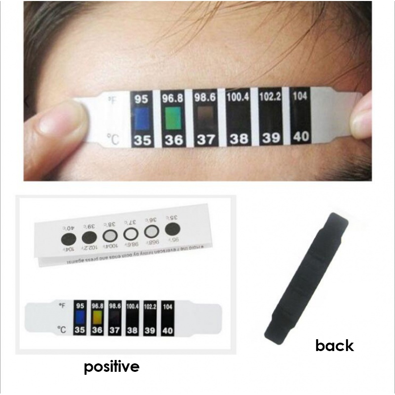 5pcs Child Forehead Temperatur - Temperature Strip Thermometer ulasan dan harga