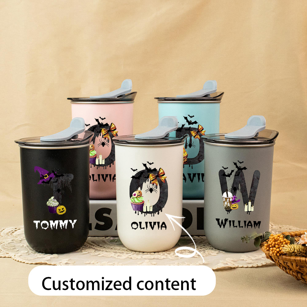Custom Halloween Monogram Name - Coffee Equipment With Name ulasan dan harga