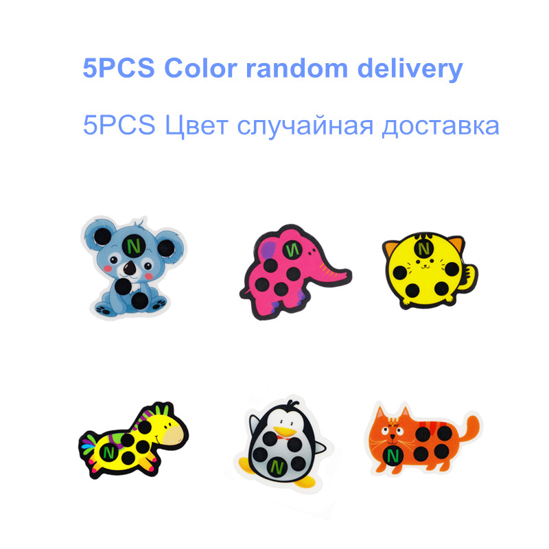 5pcs Baby Cute Cartoon Animal  - Temperature Strip Thermometer ulasan dan harga
