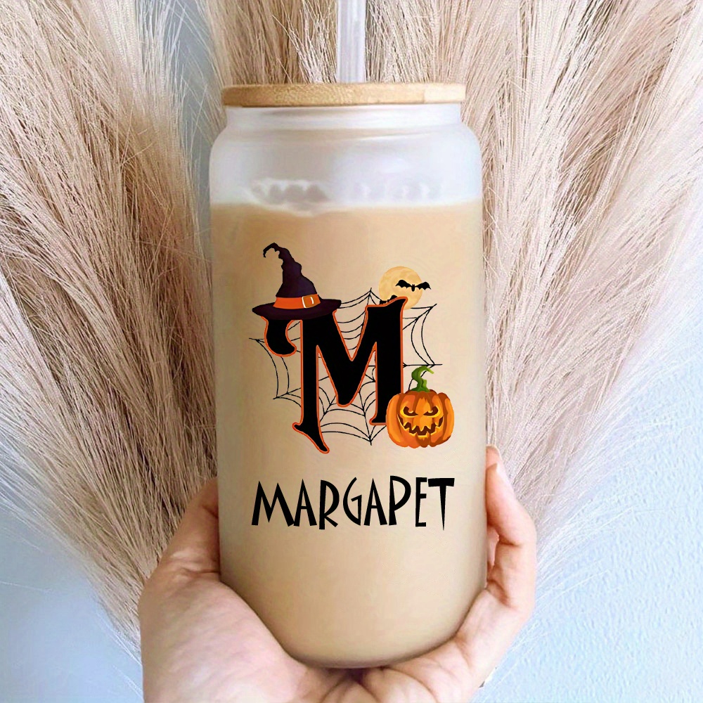Custom Halloween Name Glass Ca - Coffee Equipment With Name ulasan dan harga