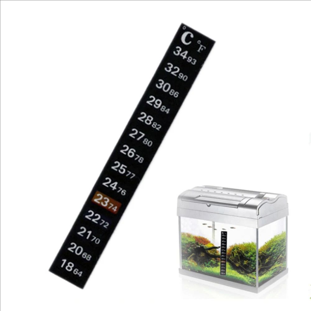 5Pcs/10Pcs Aquarium Fish Tank  - Temperature Strip Thermometer ulasan dan harga