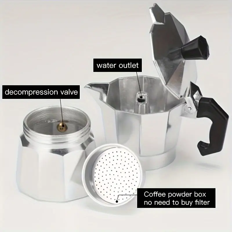Classic Aluminum Moka Pot 50-3 - Quality Coffee Equipment ulasan dan harga