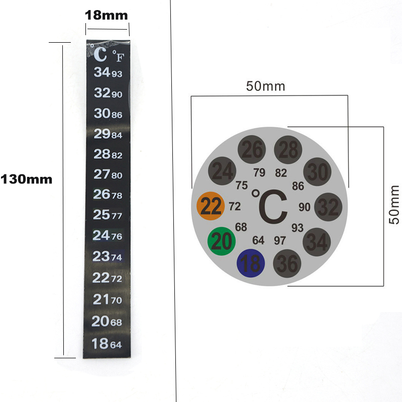 Aquarium Fish Tank Strip Stick - Temperature Strip Thermometer ulasan dan harga