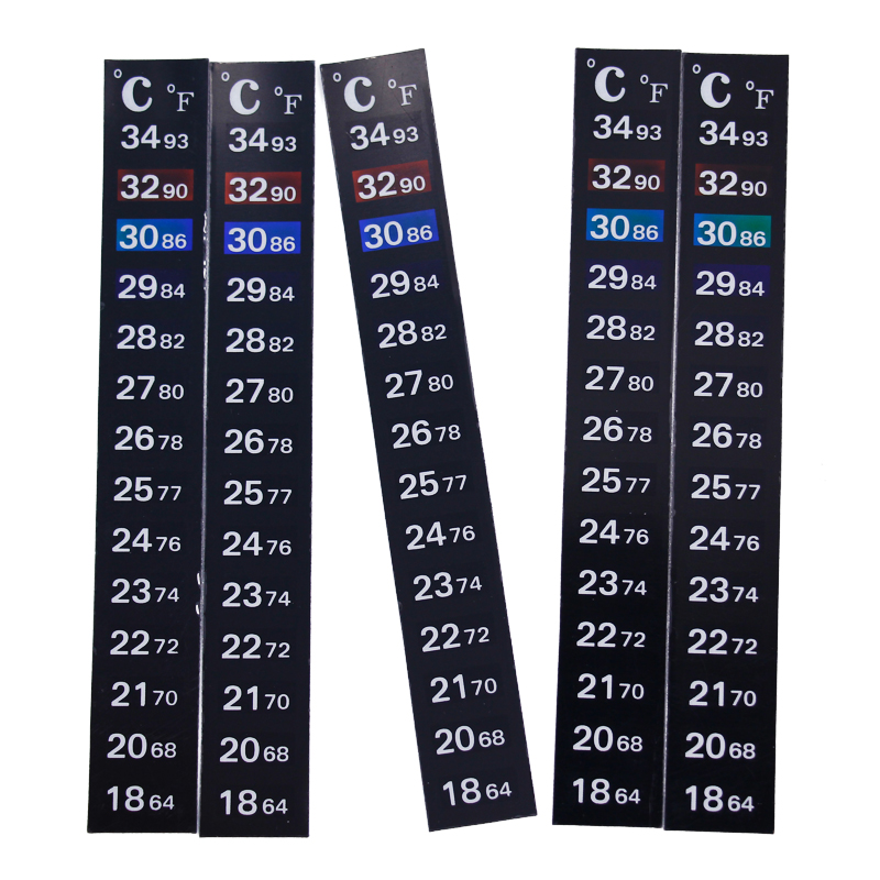 1/2/3/5pcs/lot Change Color Th - Temperature Strip Thermometer ulasan dan harga