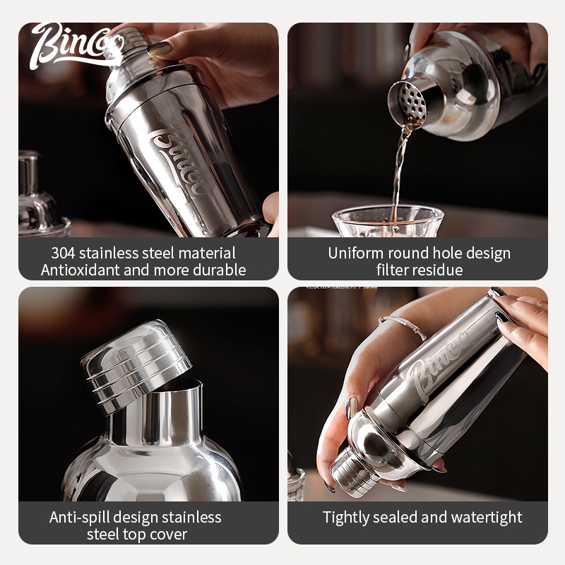 BINCOO Stainless Steel Shaker  - Coffee Equipment And Tools ulasan dan harga