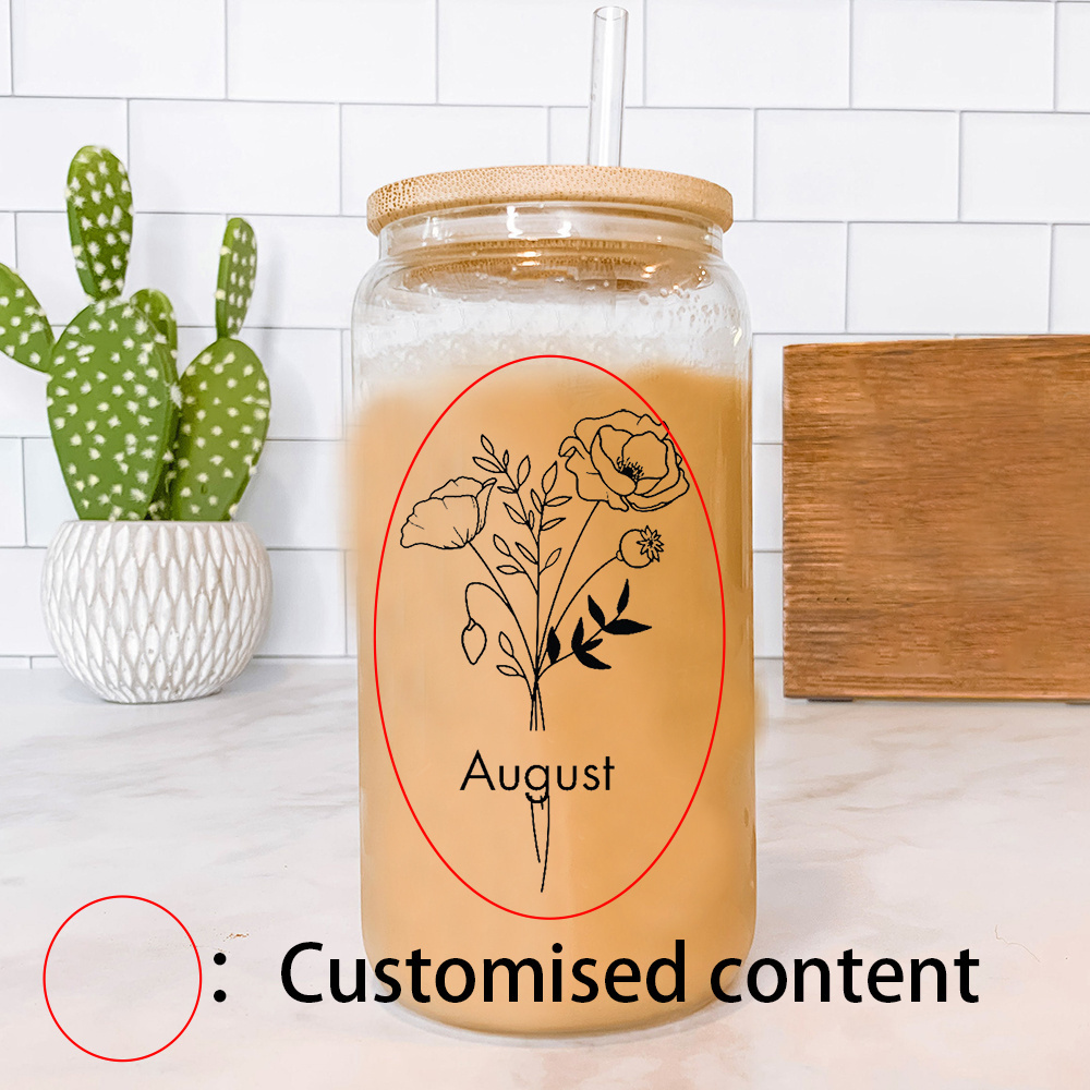 Customized Name Frosted Glass  - Coffee Equipment With Name ulasan dan harga