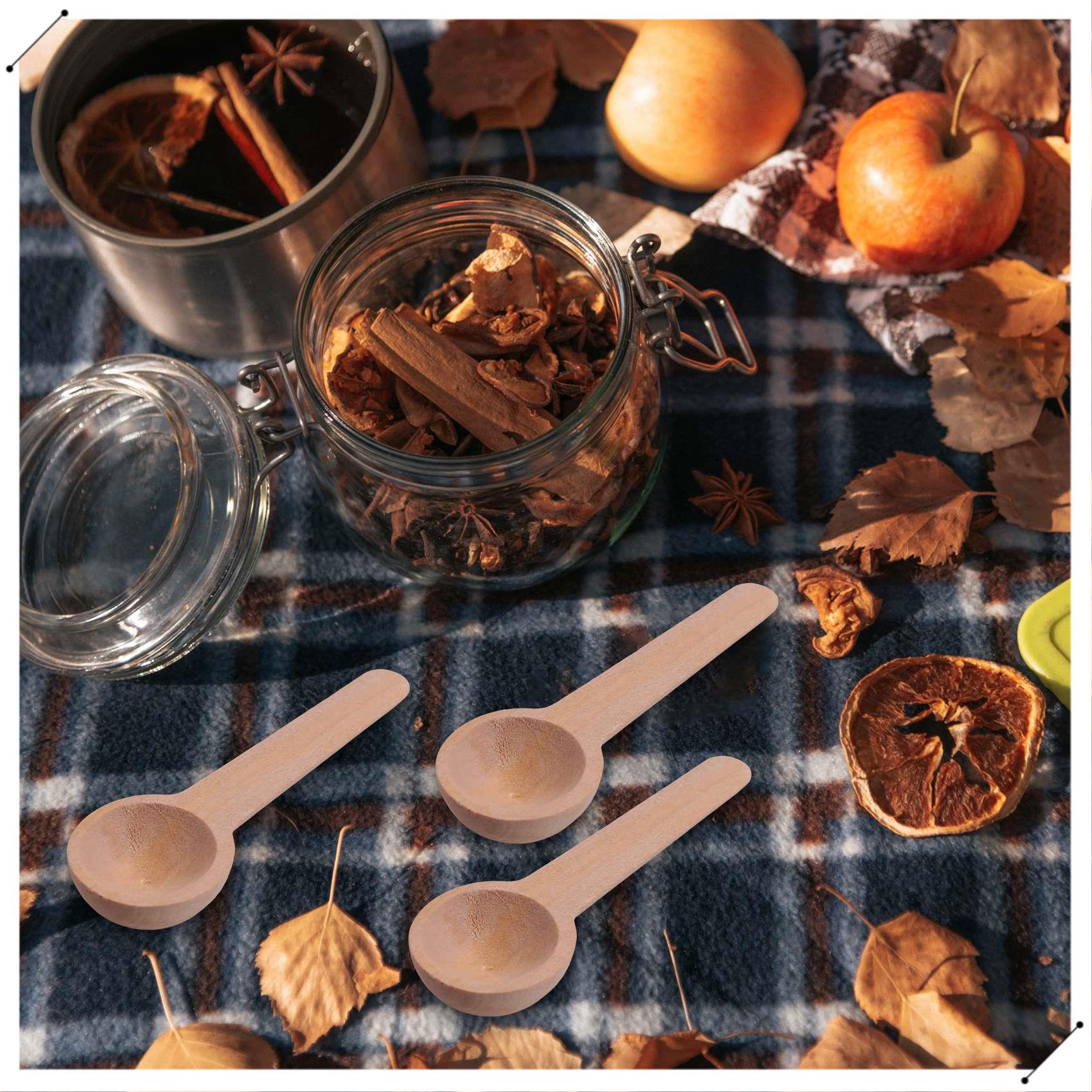 100 Pieces Mini Wooden Spoons  - Coffee Equipment And Tools ulasan dan harga