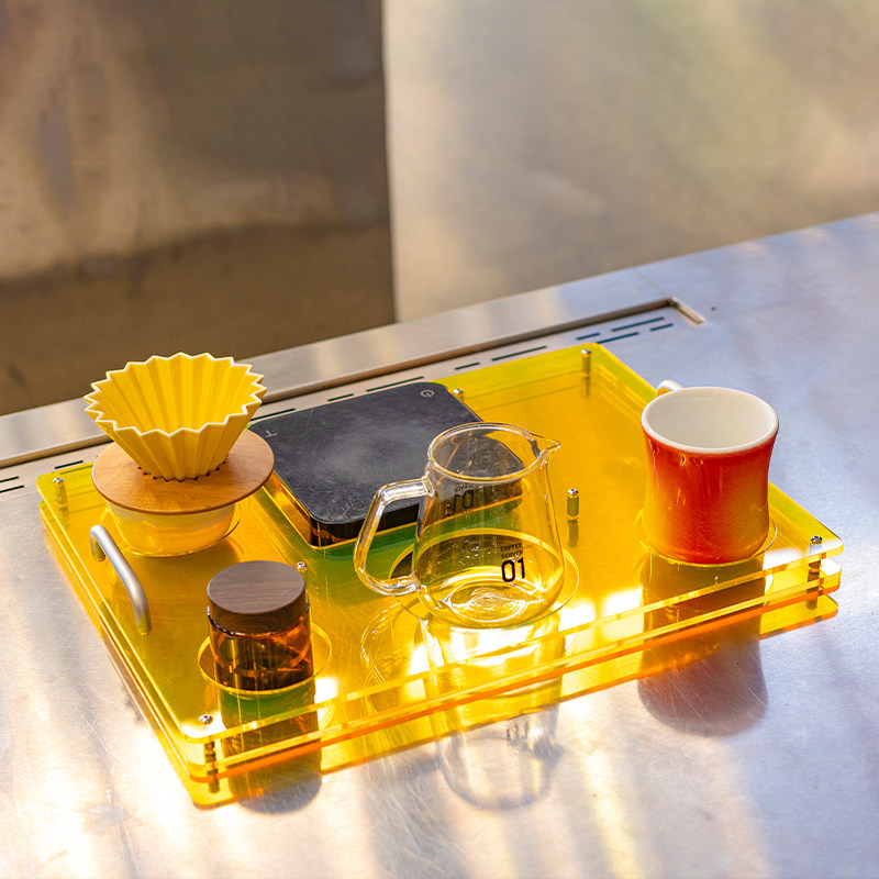 Acrylic coffee tray, used to s - Coffee Equipment For Cafe ulasan dan harga