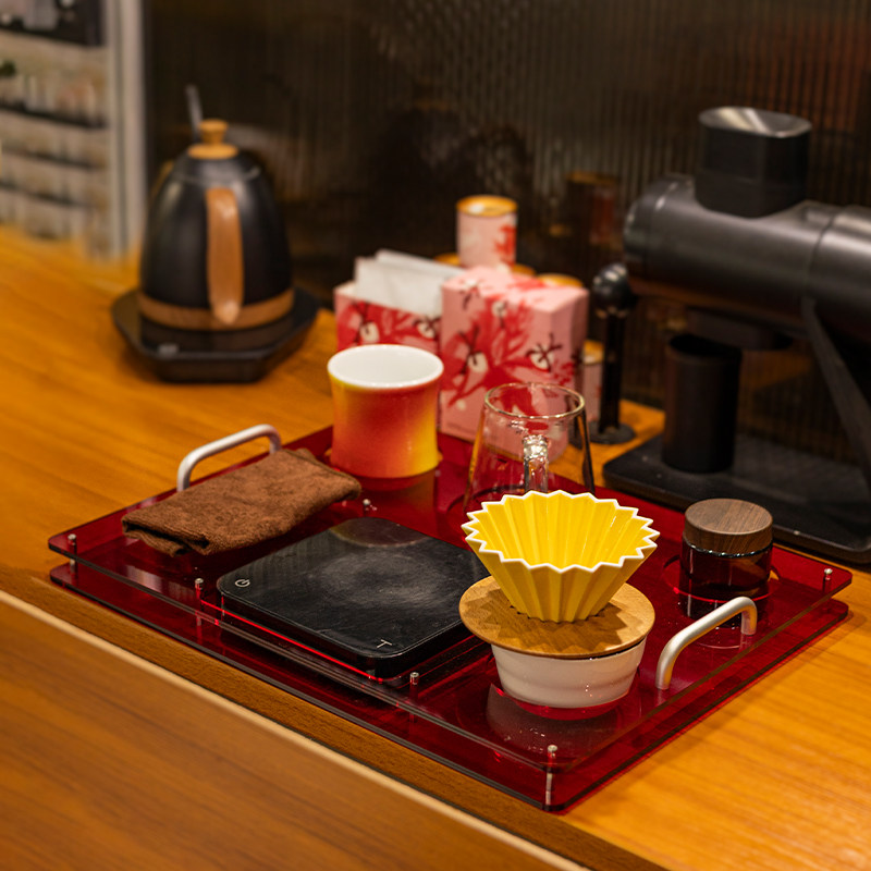 Acrylic coffee tray, used to s - Coffee Equipment For Cafe ulasan dan harga