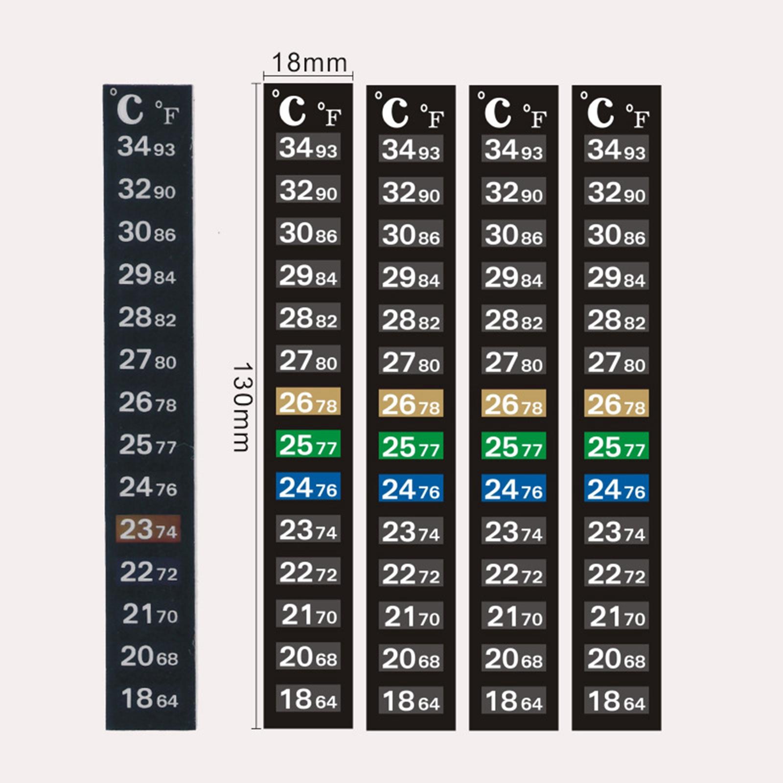Aquarium Thermometer Strip Tem - Temperature Strip Thermometer ulasan dan harga