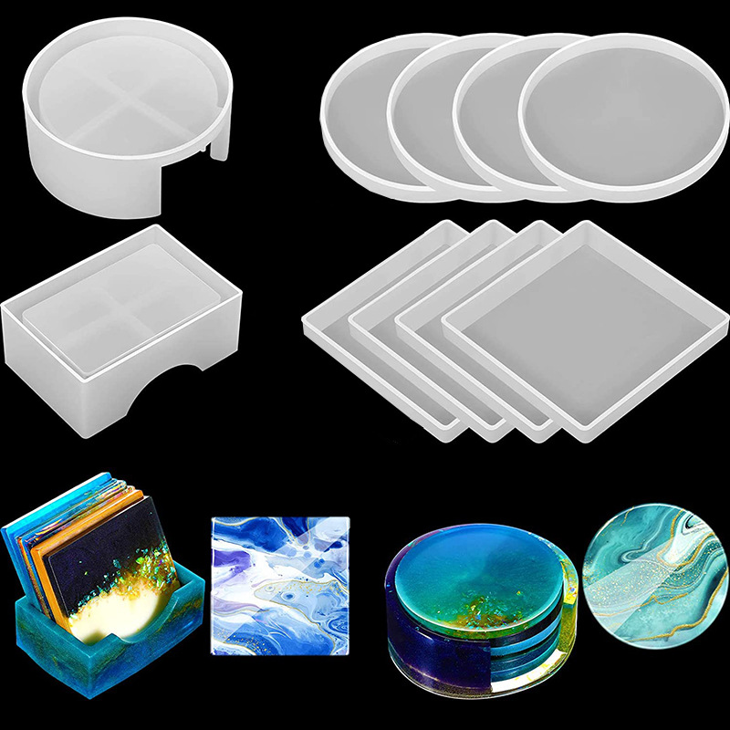 Round Square Coaster Silicone  - Coffee Equipment And Tools ulasan dan harga