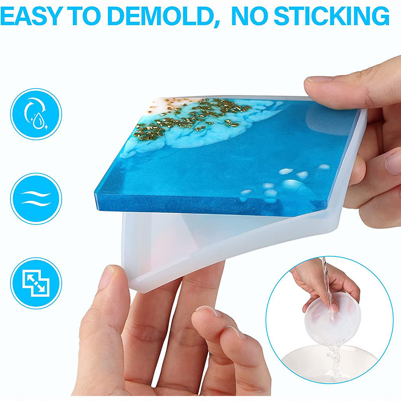 Round Square Coaster Silicone  - Coffee Equipment And Tools ulasan dan harga