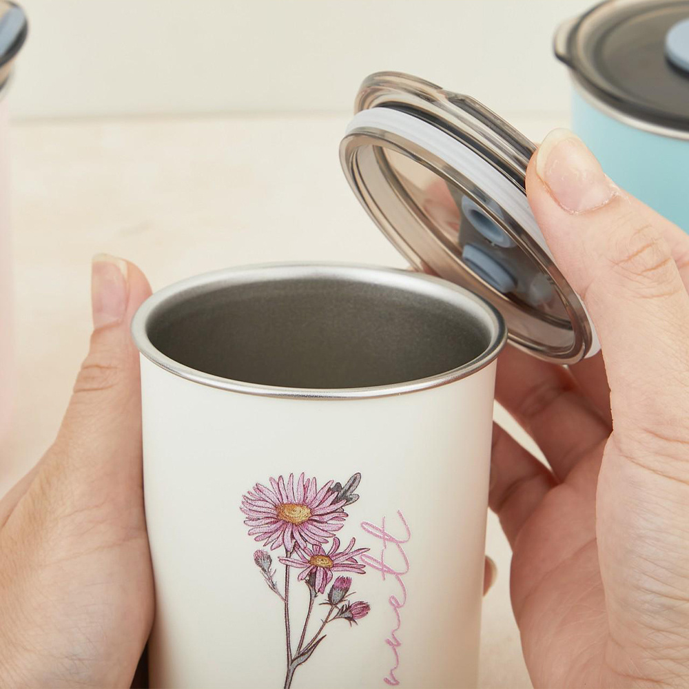 Custom Birth Flower Stainless  - Coffee Equipment With Name ulasan dan harga