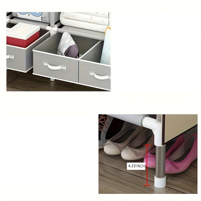Portable Wardrobe with Non-wov - Coffee Equipment Europe ulasan dan harga